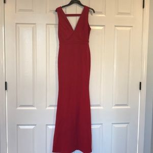 Prom dress, red gown